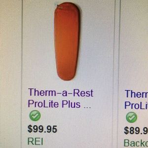 Therma rest ProLite plus sleeping pad Poppy reg